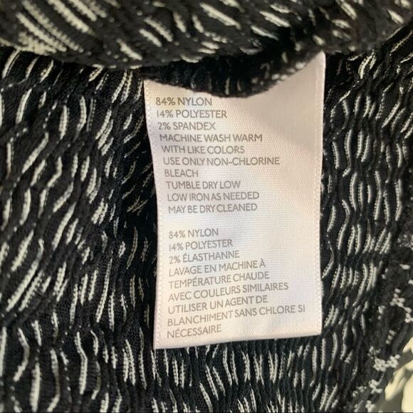 Silence + Noise Abstract Black and White Back Cut Out Mini Dress - Picture 6 of 6